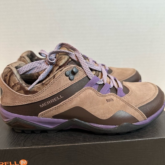New in box Merrell Women's Tan and Purple Athletic Shoes, size 5.5 M - Picture 5 of 8